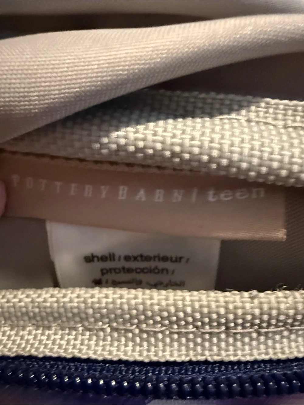 Pottery Barn Teen Tie-Dye Purple and Blue Backpack